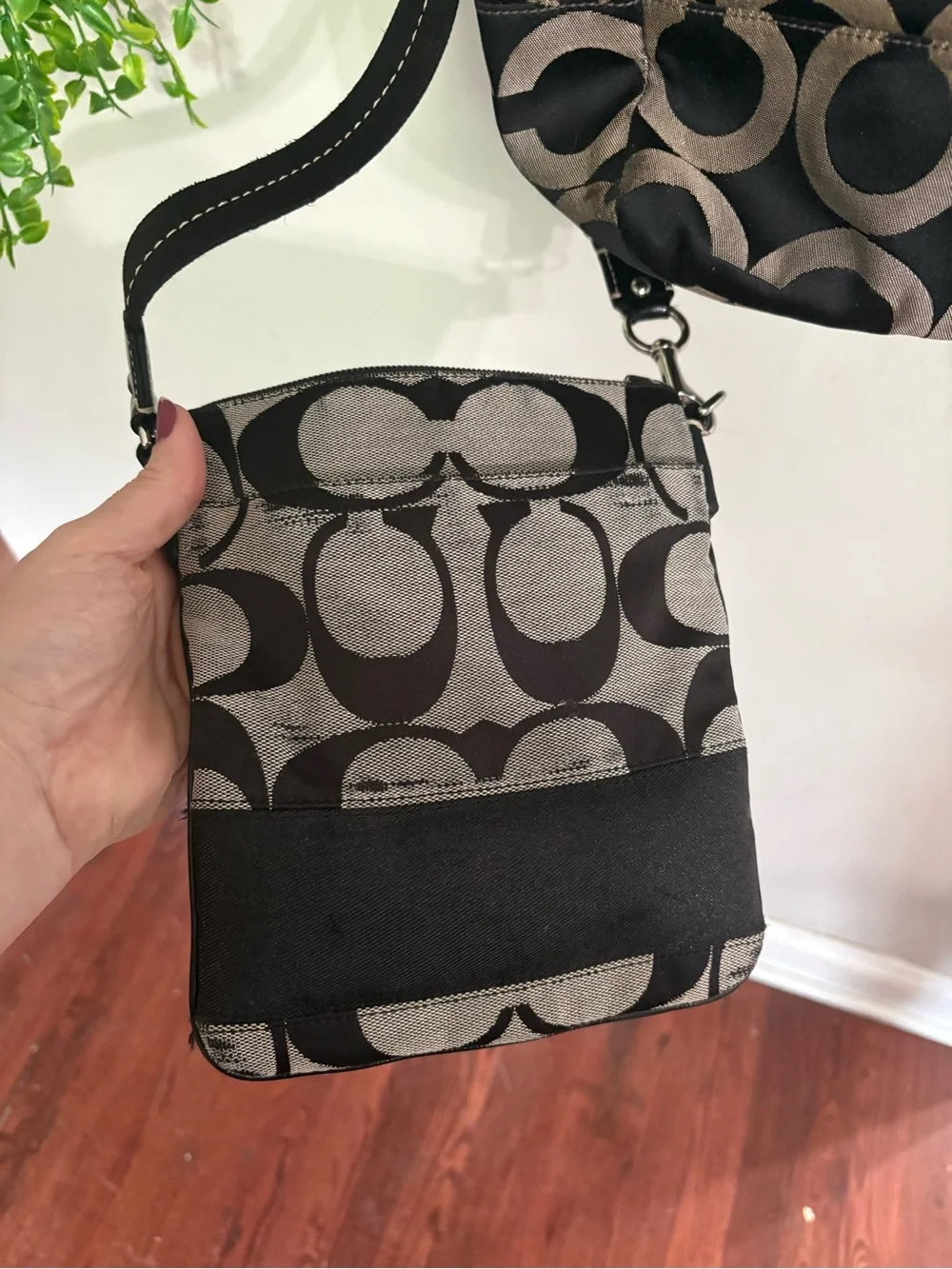 Coach  Signature Canvas Tote with Crossbody Pouch
